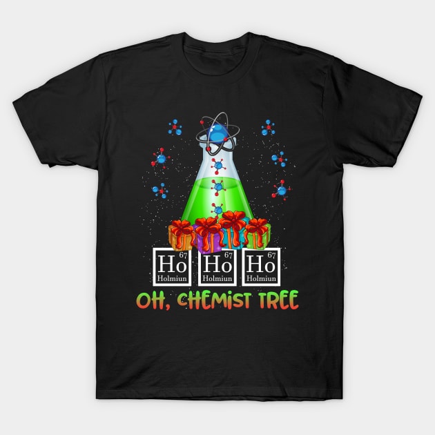 Oh Chemist Tree Merry Christmas Chemistry Funny Science T-Shirt by thuden1738